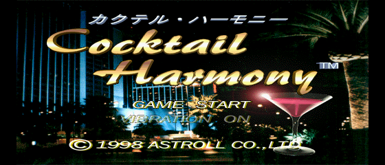Cocktail Harmony Title Screen